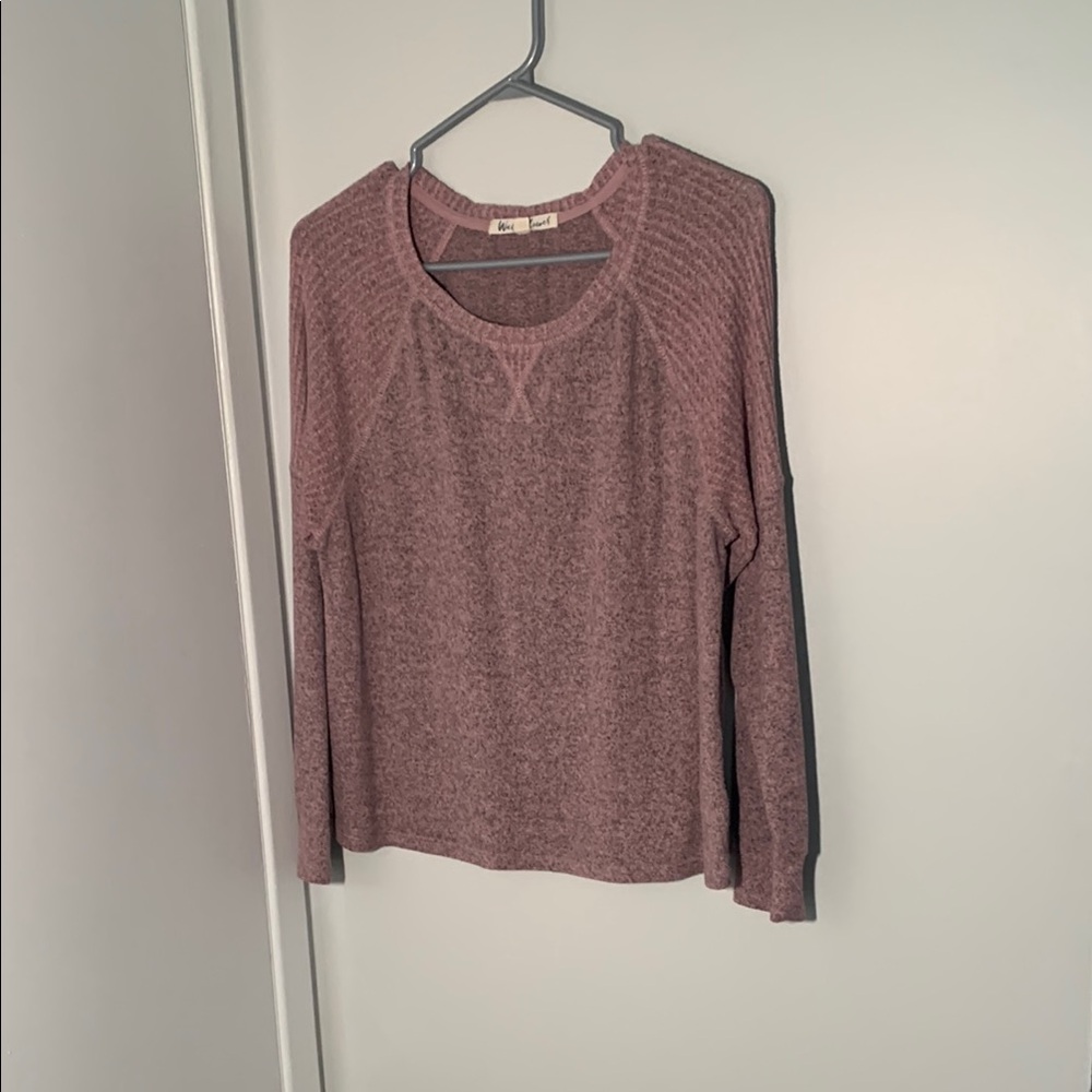 Wallflower Pink Long Sleeve Relaxed Sweatshirt